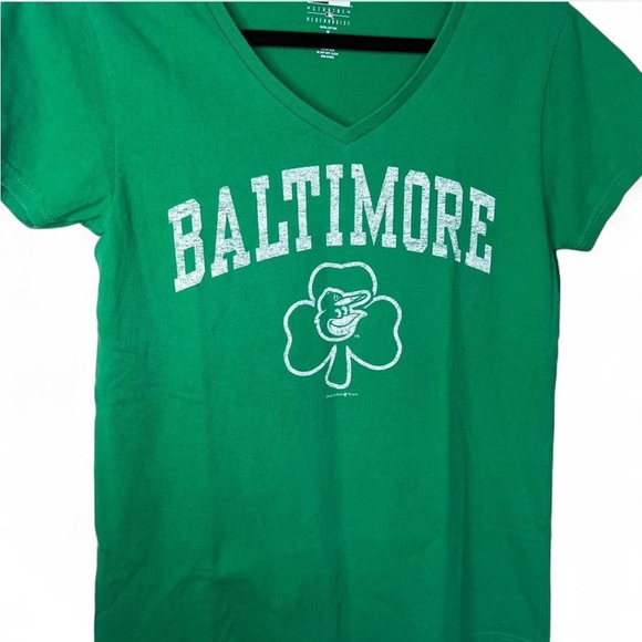 Baltimore Orioles Green Shamrock Tee | New Era Medium St. Patrick’s Day - Picture 2 of 4
